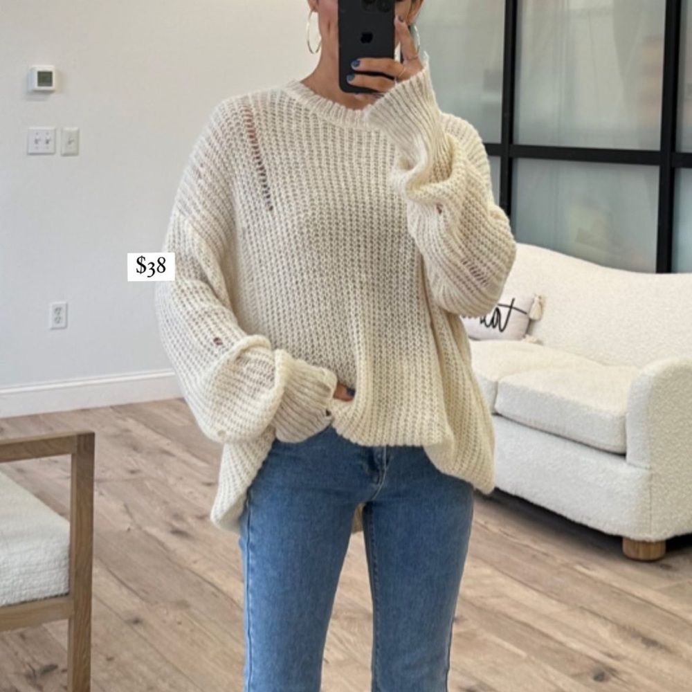 Talulah distressed sweater